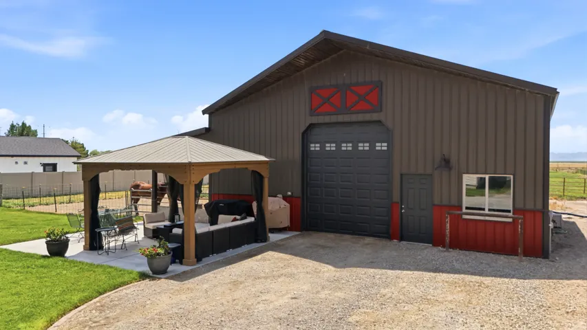 30x40 Pole Barn and Gazebo.