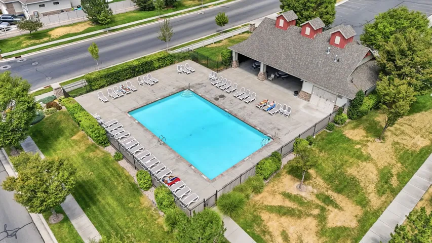 Pool 2 offers club house with covered seating.