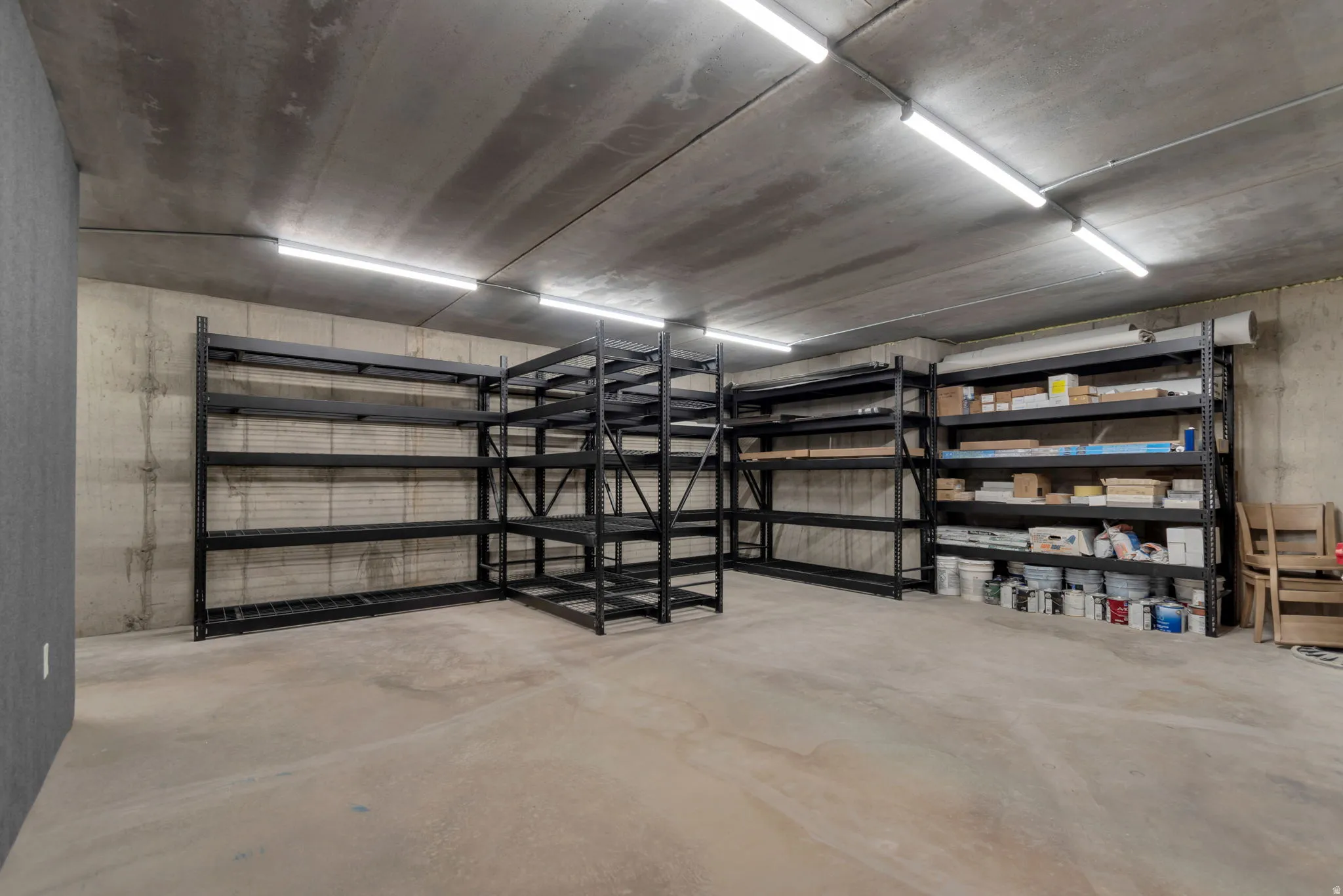 Huge basement storage room
