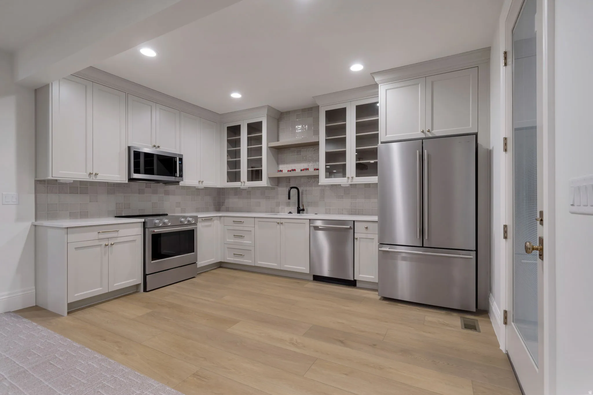 full, custom basement kitchen