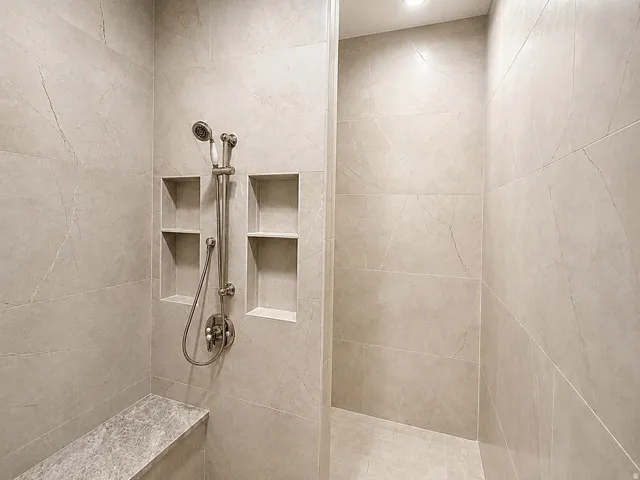 Master shower
