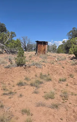 Small building for portable toilet