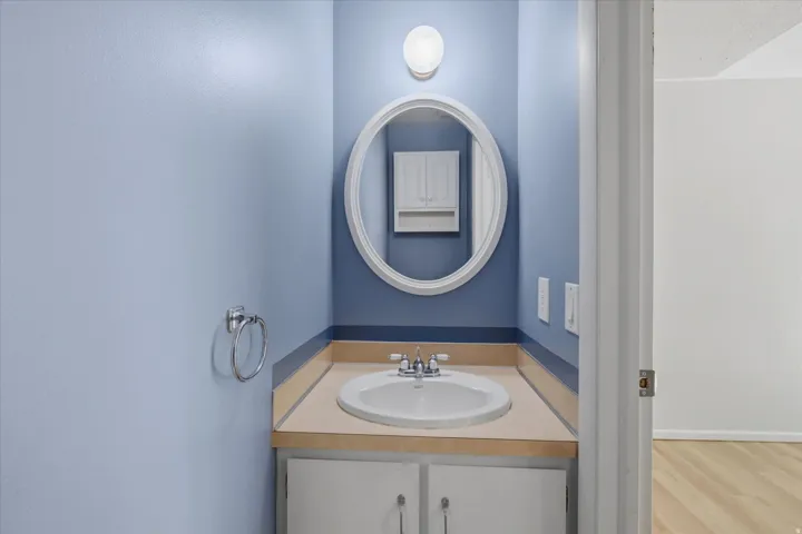Main floor half bathroom