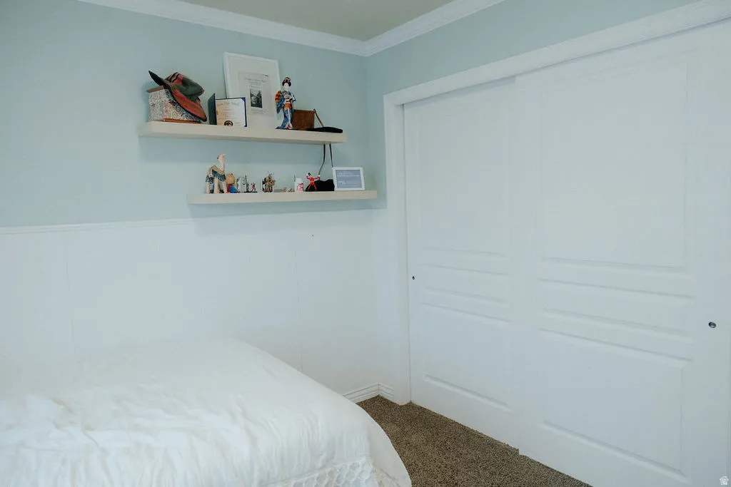 The large double door closet makes room for all you treasures.