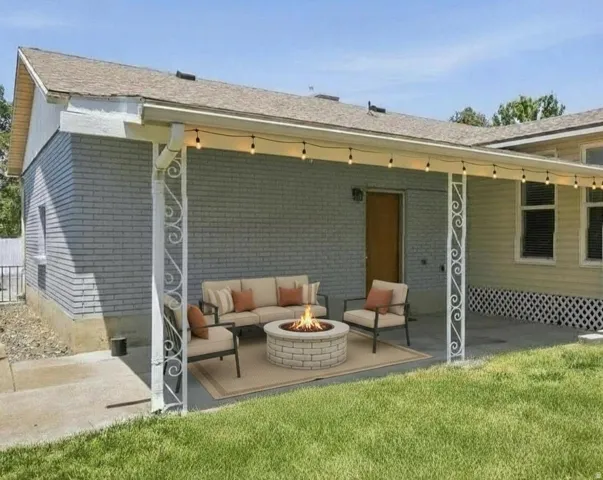 Covered patio