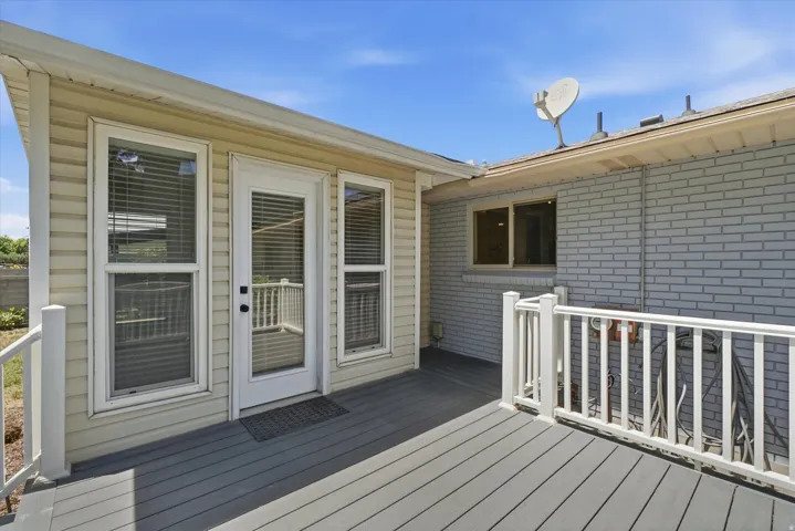 Backyard deck