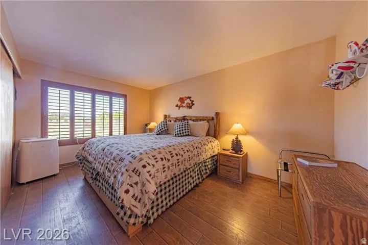 Wood-finish flooring throughout