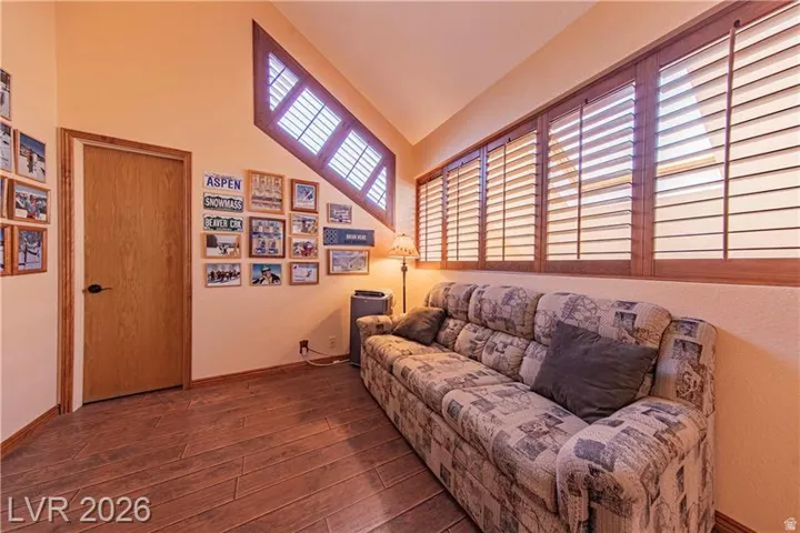 Wood-finish flooring throughout