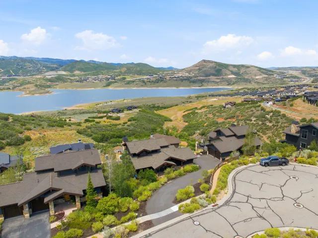 Expansive mountain and lake scenery