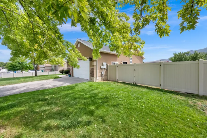 Fully fenced yard