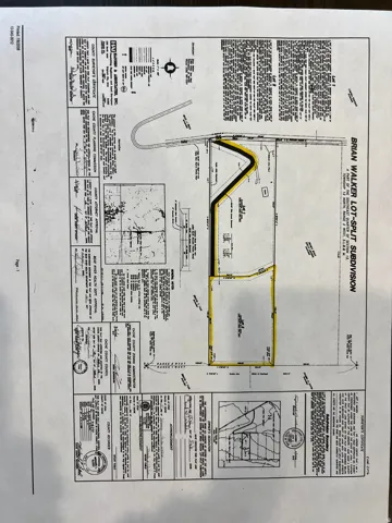 Plat Map. Illustrating the property's subdivision into lots with associated legal descriptions and certifications