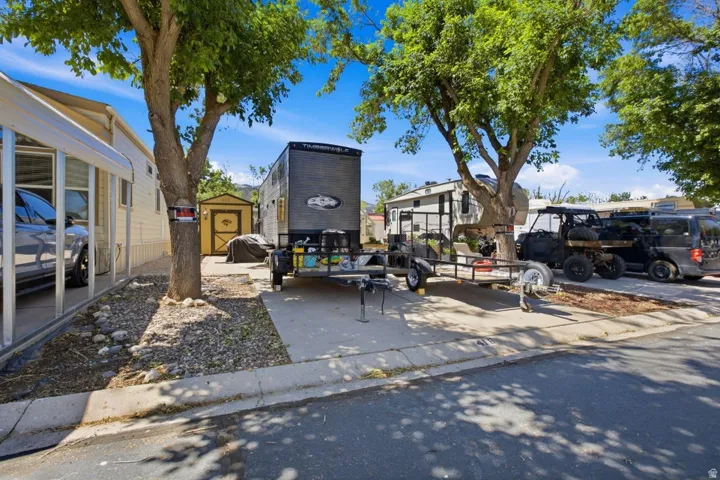 Paved driveway offering off-street parking