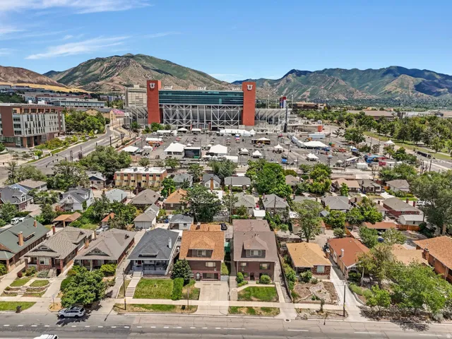 Conveniently located a block west of the University of Utah parking lot and a half a block to TRAX.