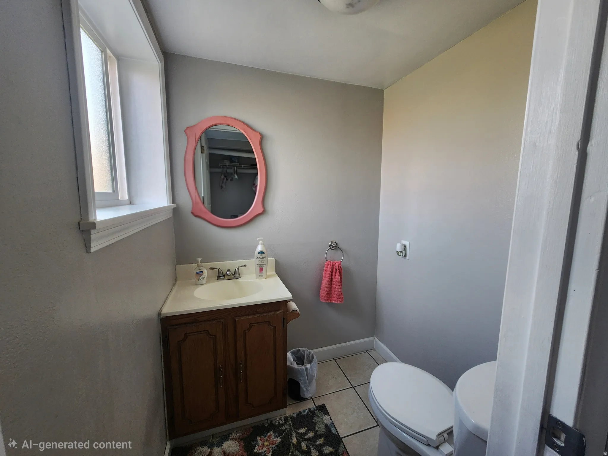 1/2 bath off the laundry room.