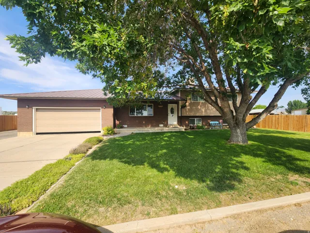 Split-level residence with an attached garage