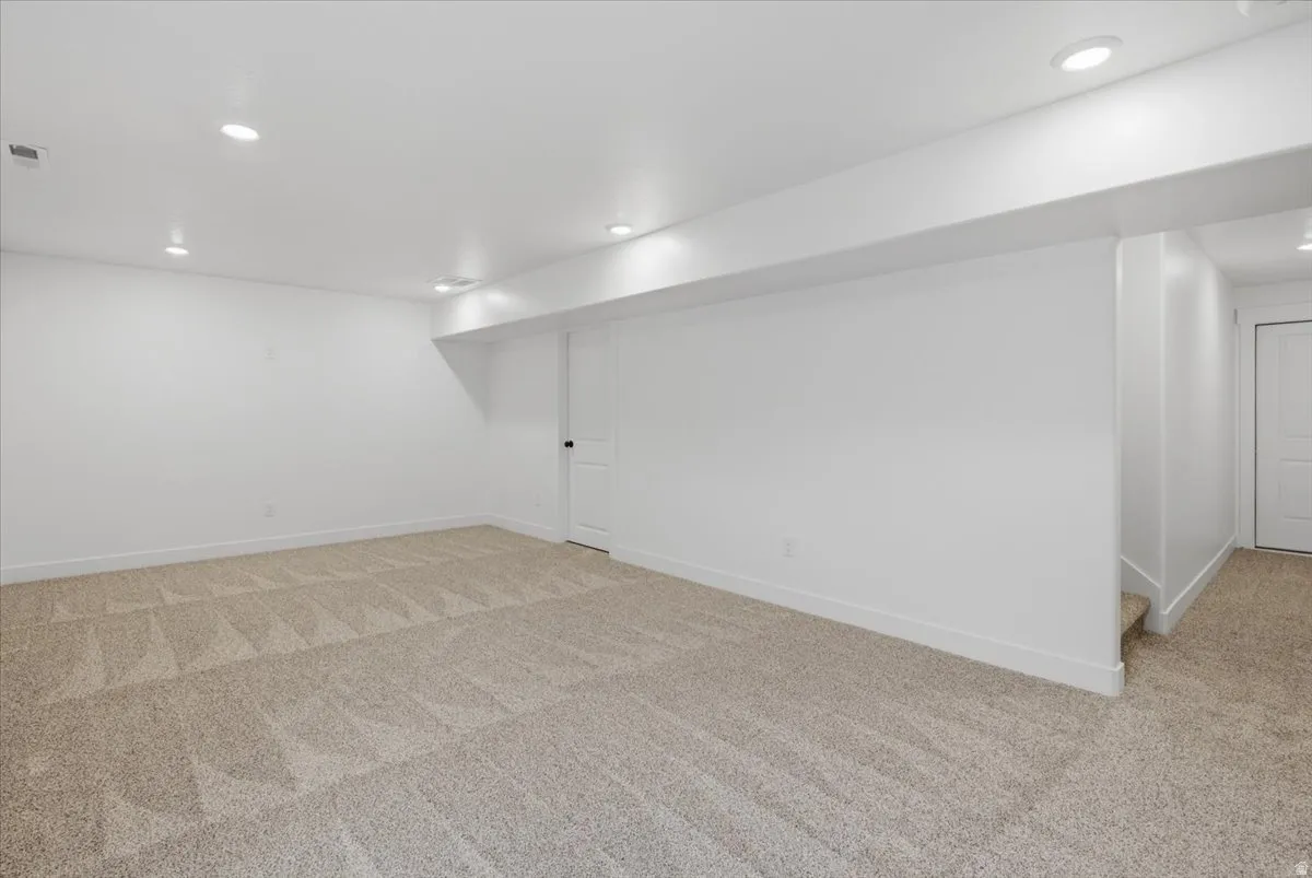 Basement living room.