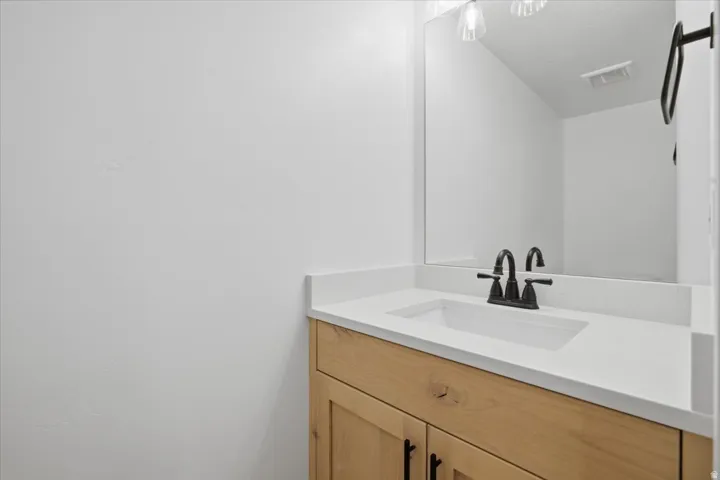 Main level powder room.