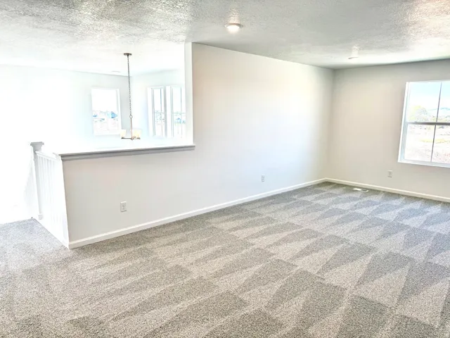 The large loft space upstairs is perfect for an extra family room