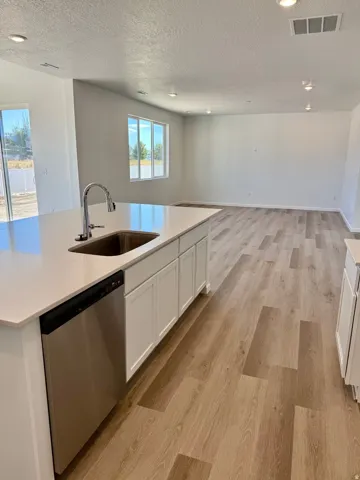 Large family room adjacent to the Kitchen.