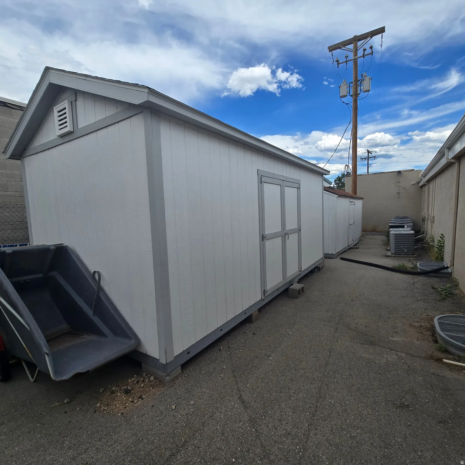 2 storage sheds - first one is very new.