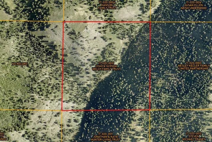 Property Parcel Map. Displaying the property boundaries and adjacent parcel ownership details