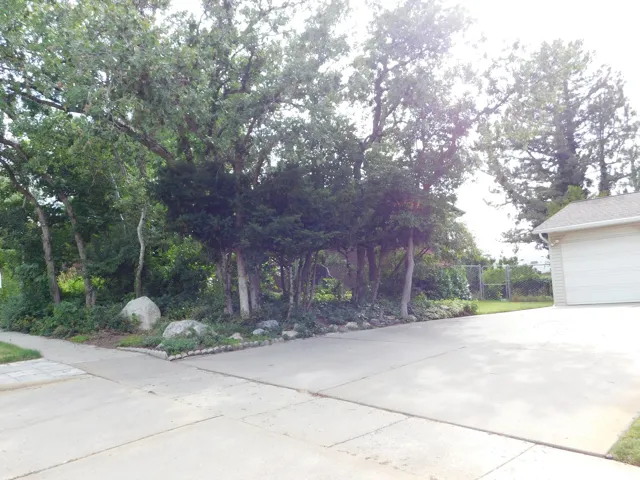Concrete driveway offering vehicular access