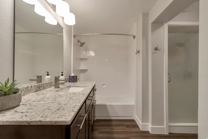 En suite bathroom for guests