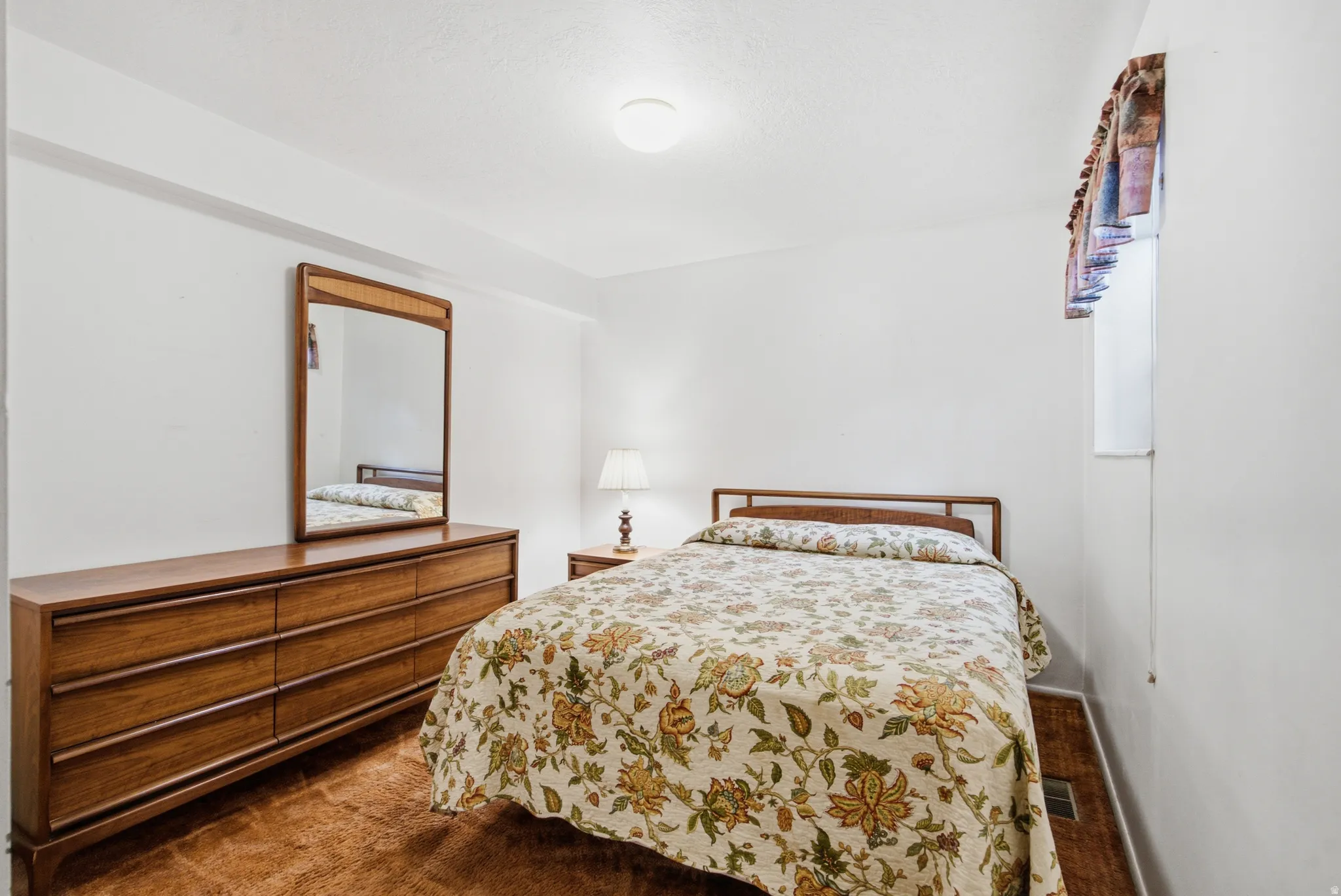 Hardwood-style flooring with a warm finish