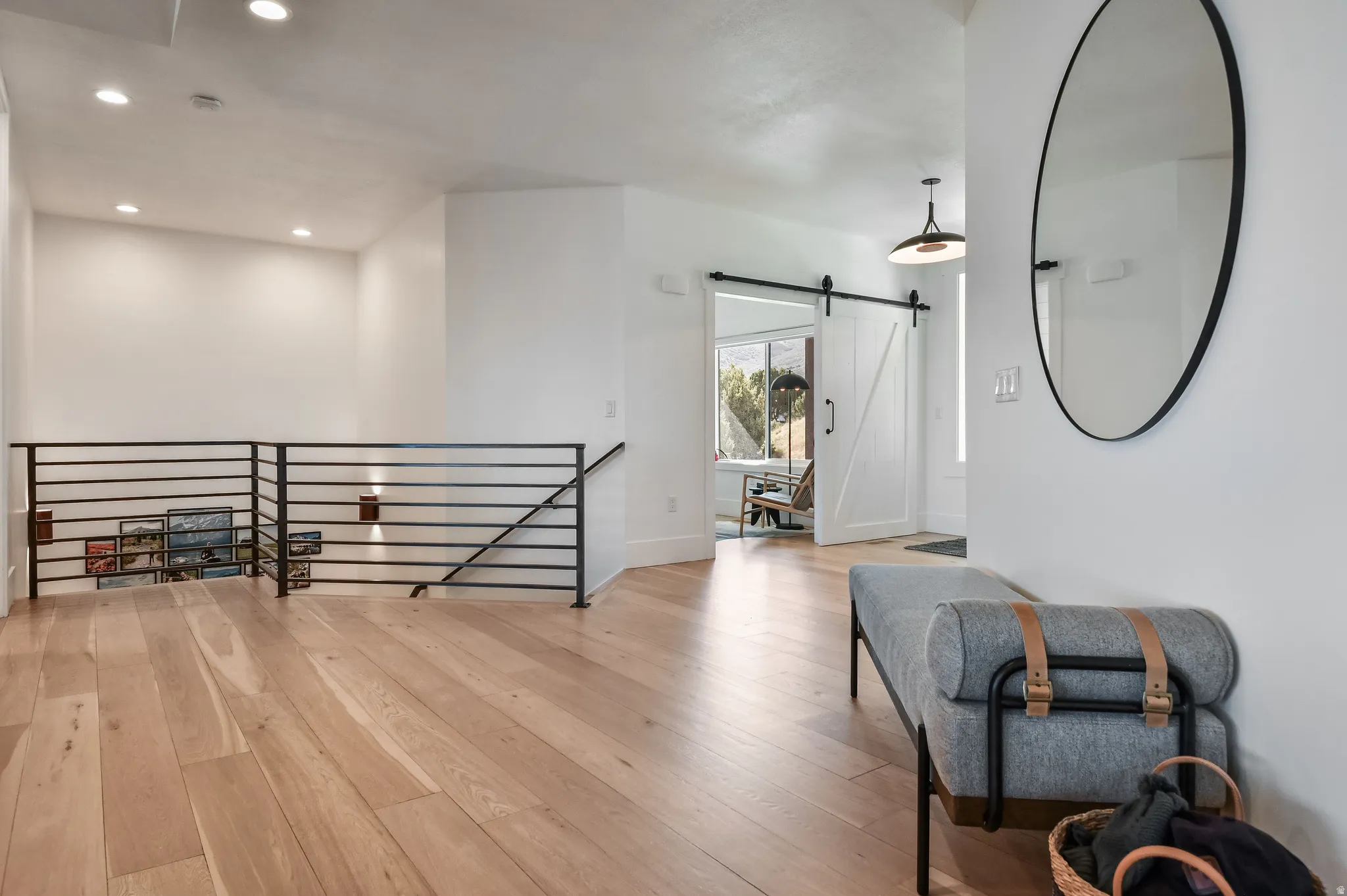 leading to office and downstairs