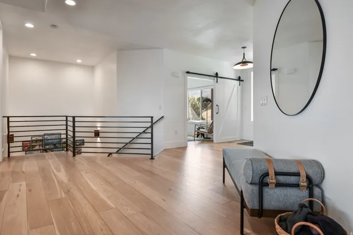 leading to office and downstairs