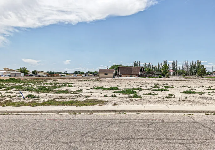 Expansive undeveloped land parcel featuring existing curb and gutter infrastructure