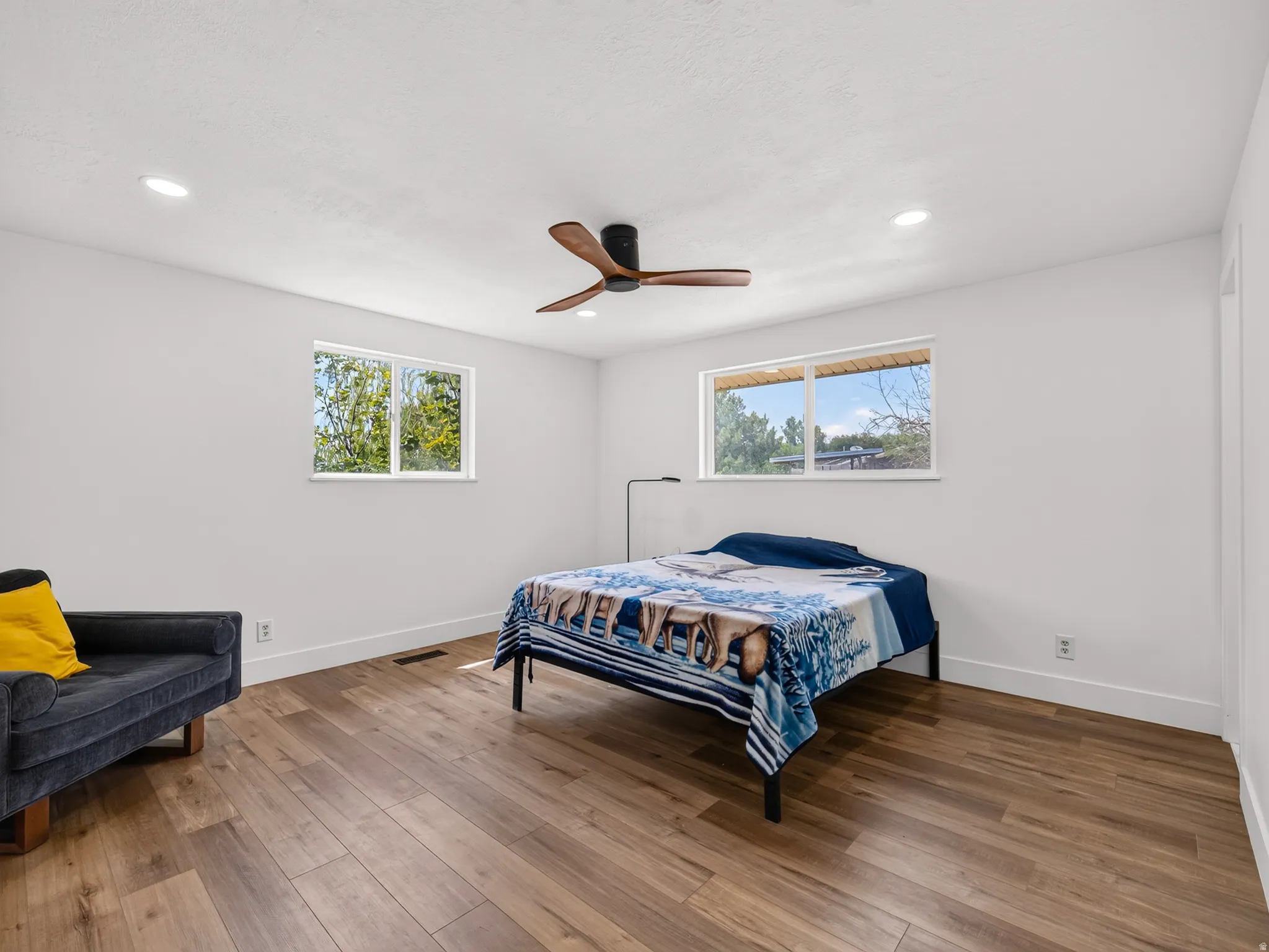 Ceiling fan in bedrooms