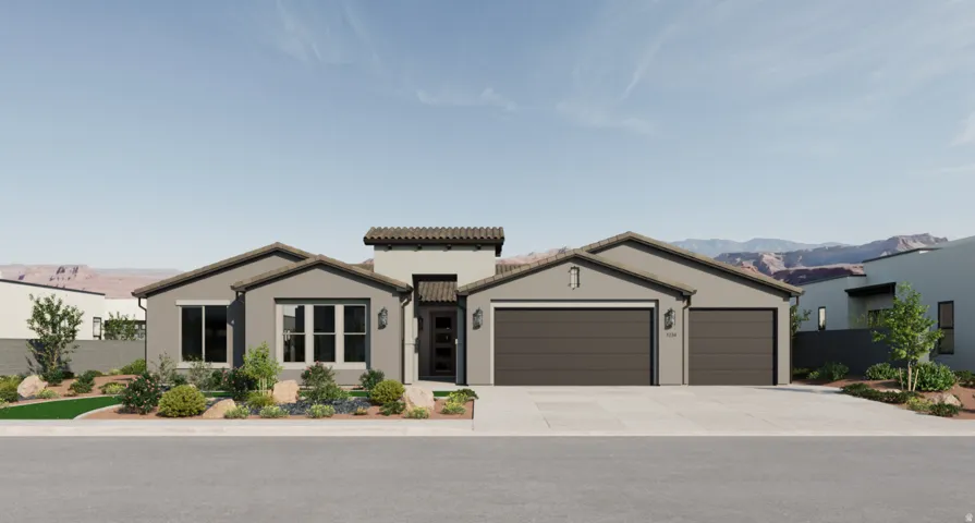 *Rendering* The Atlas II Floorplan - Spanish Color Scheme C Elevation
