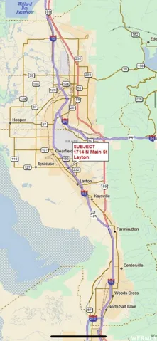 Location Map. Displaying the geographic context of the property within its local area