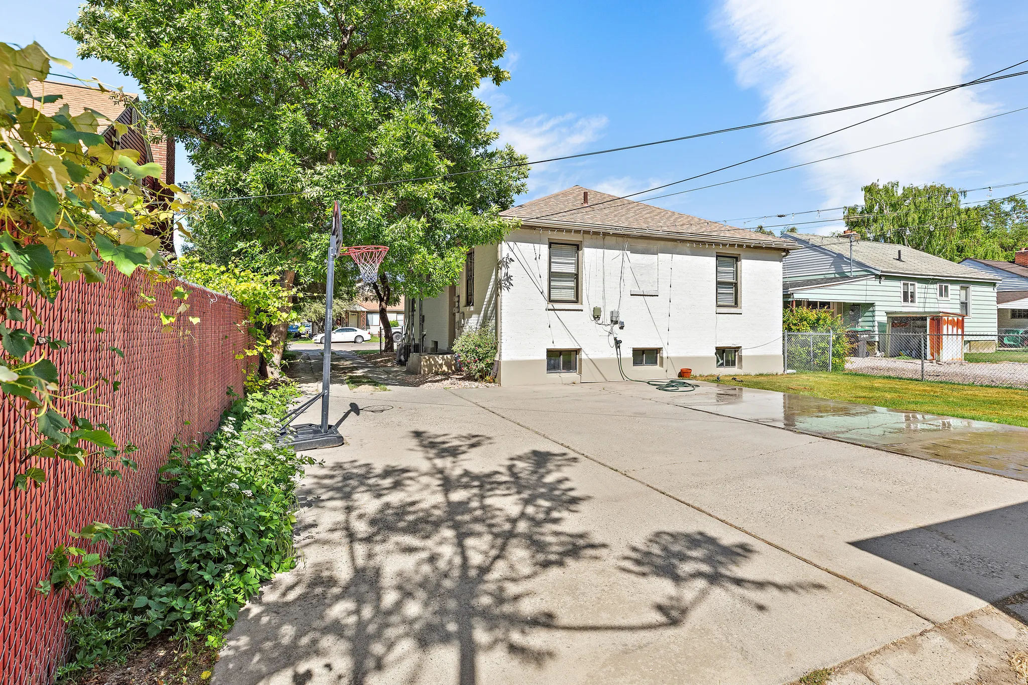 Concrete driveway providing off-street parking