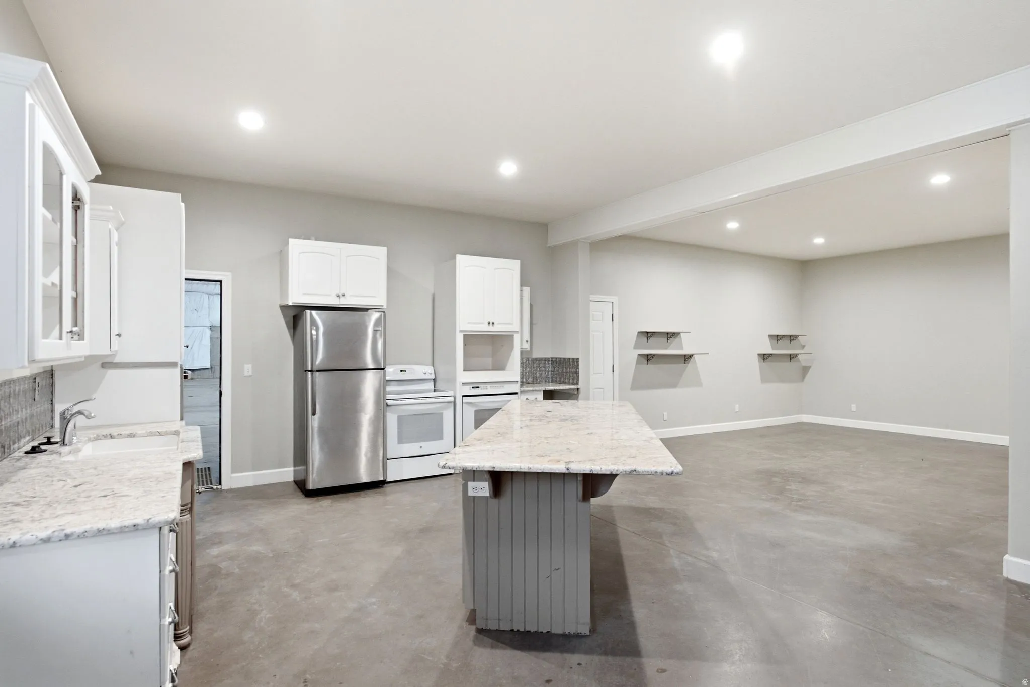 Kitchen in the apartment in the shop