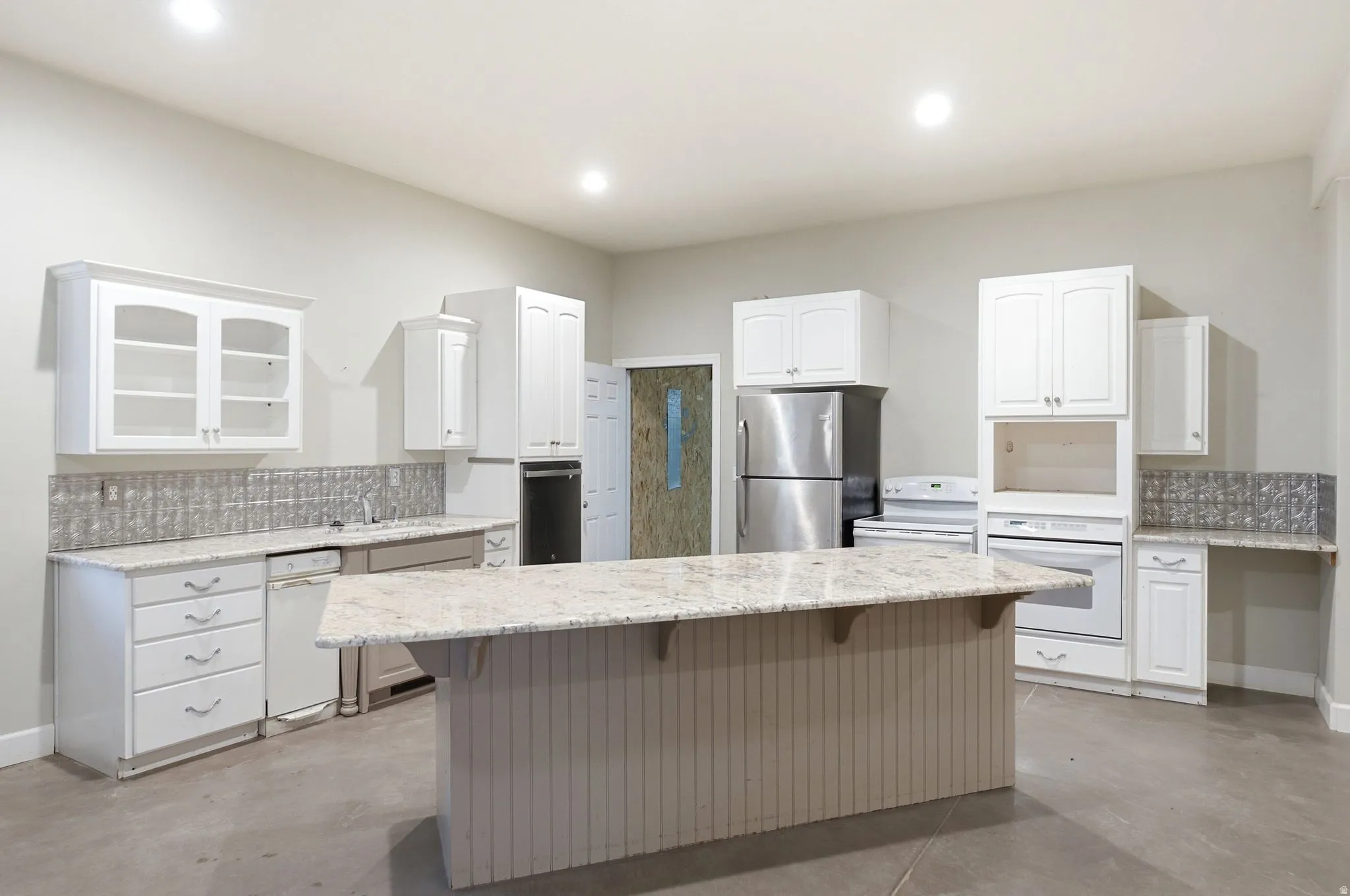 Kitchen in the apartment in the shop