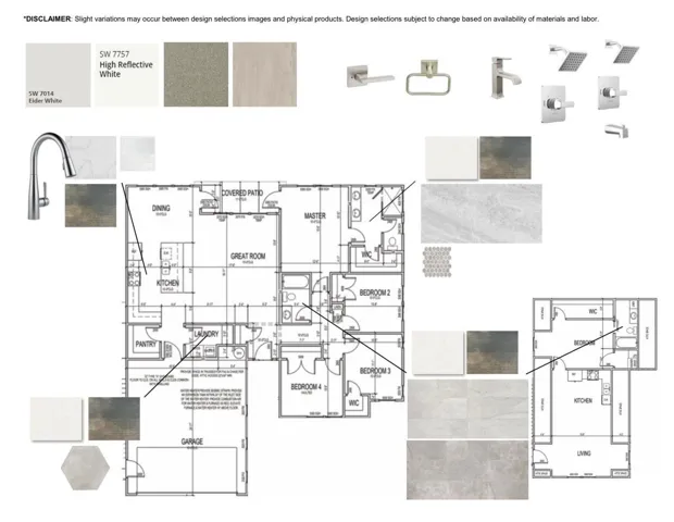 Scheduled interior colors and finishes