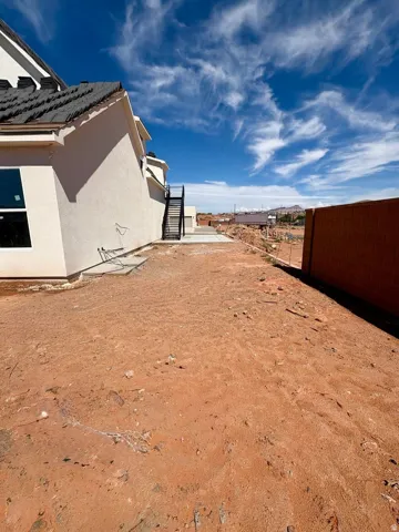 Back side yard