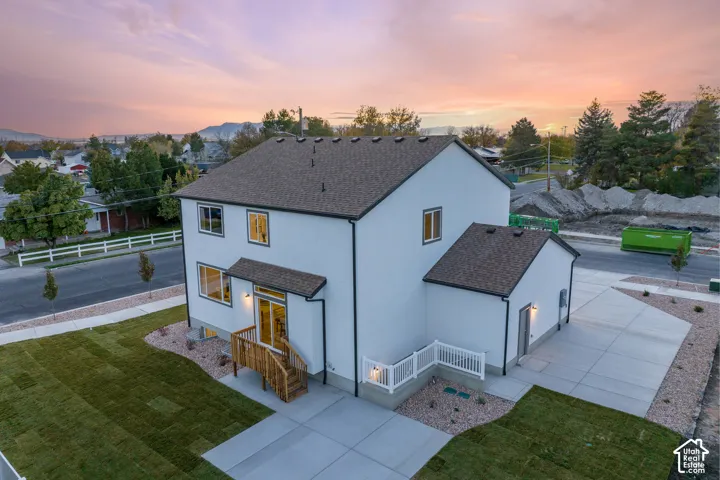 Exterior showcasing RV parking and basement ADU entrance