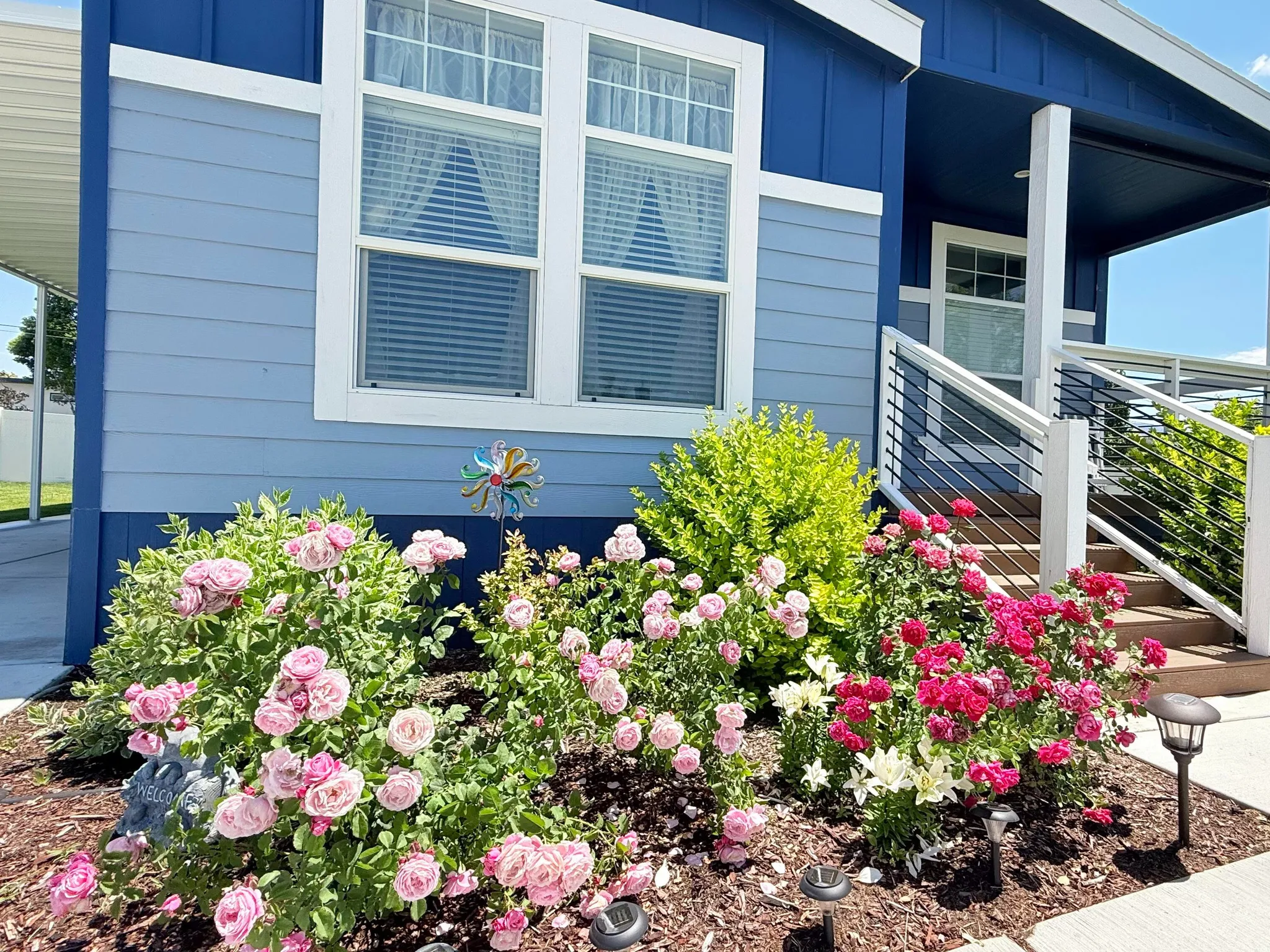 Front flower garden