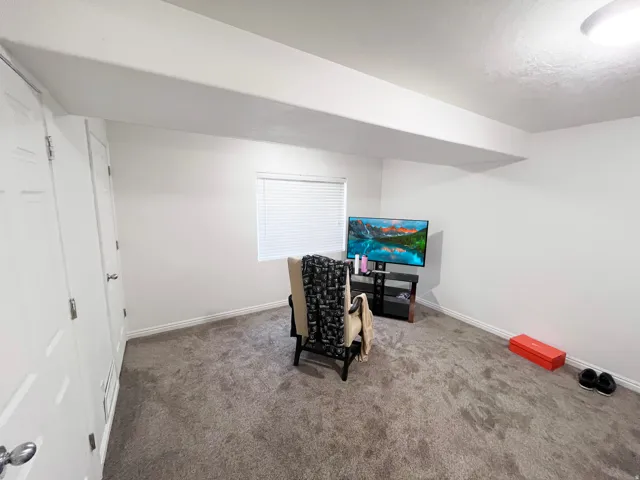Spacious basement family room