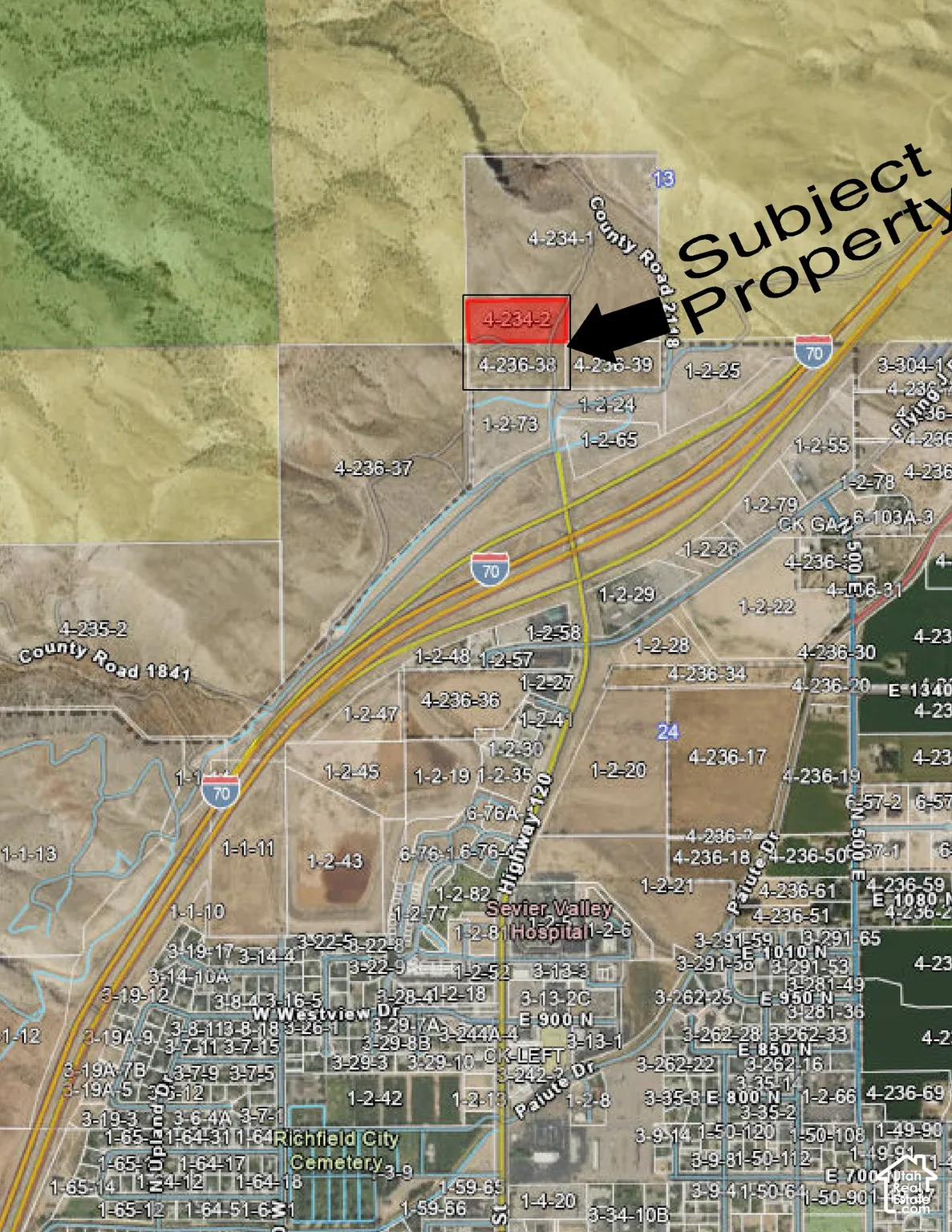 Plat Map. Illustrating the location and boundaries of the property within a larger area