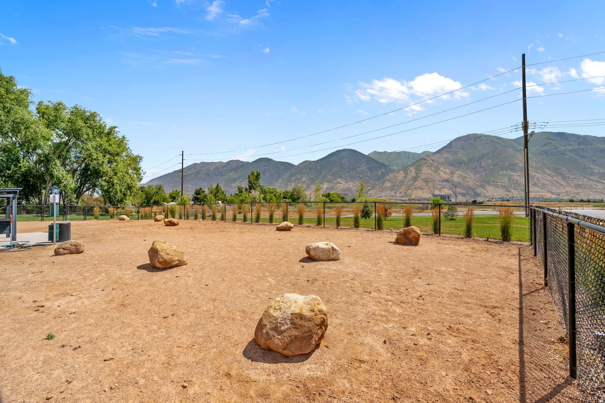 Fenced and well taken care of Dog Park. Let your dog off leash to let out energy and smell around!