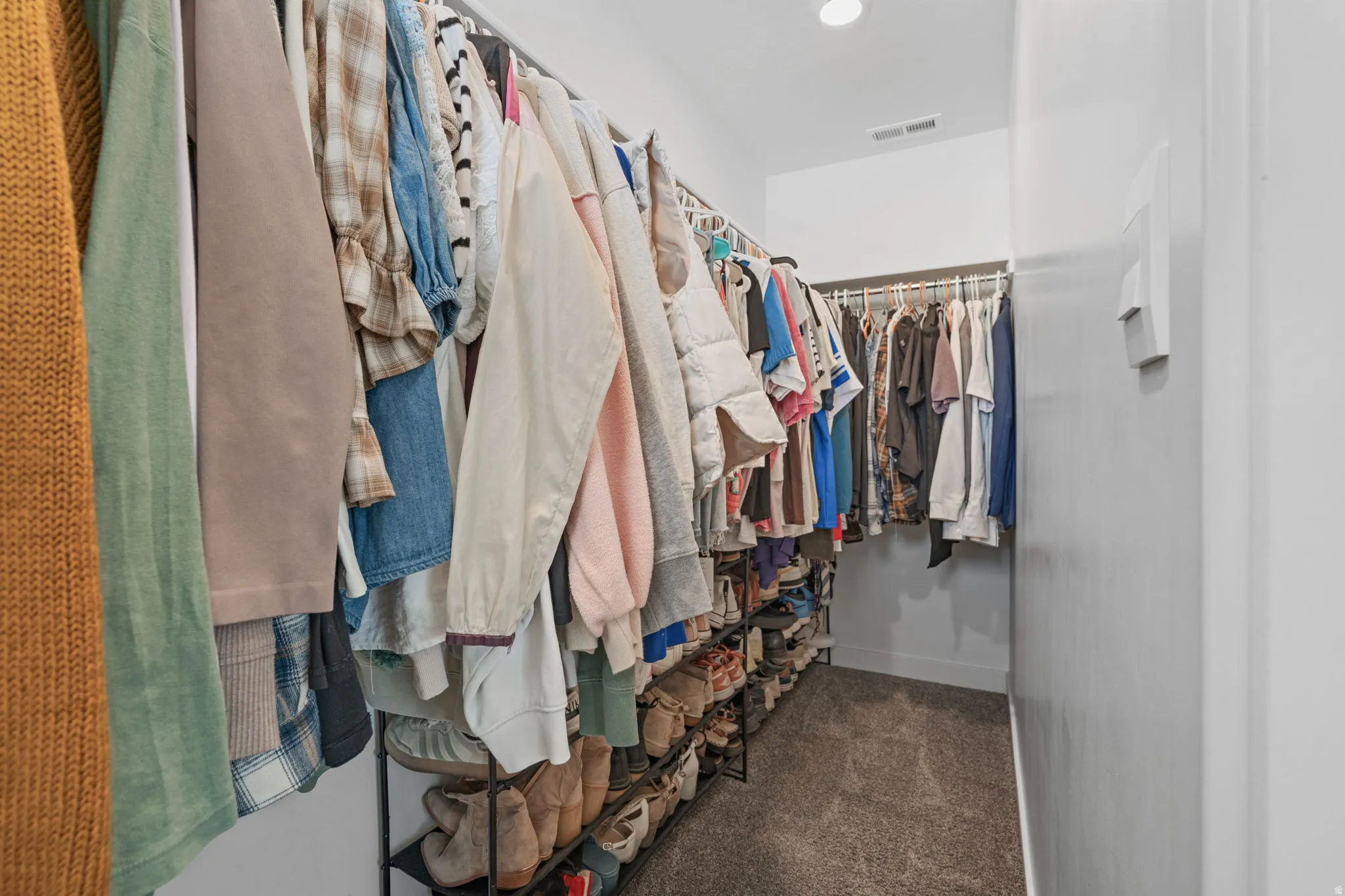Large walkin closet.