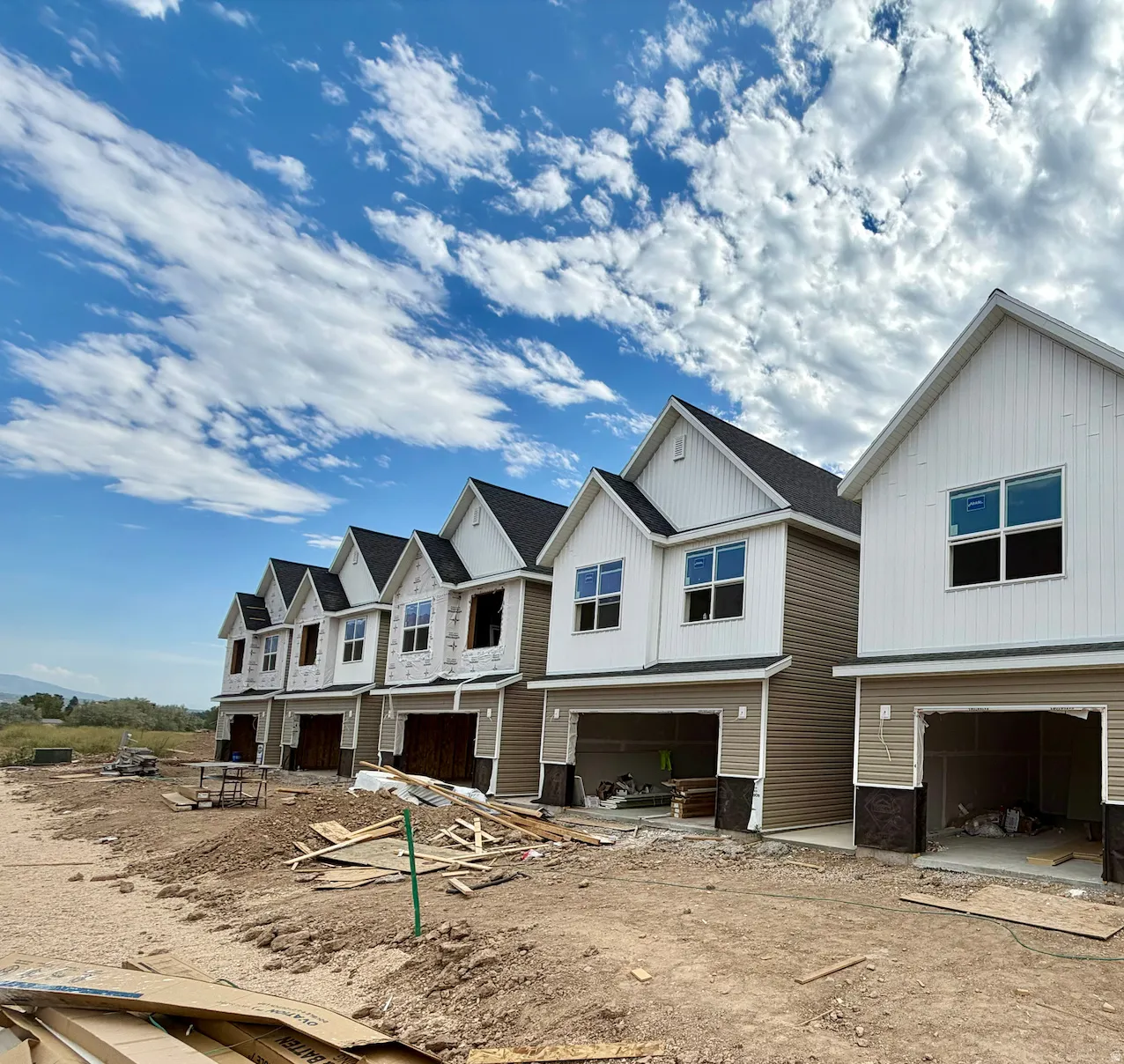 Townhomes under construction