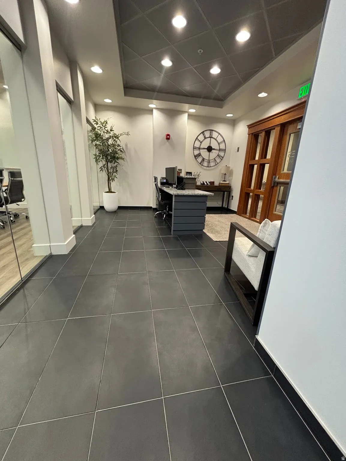 Reception and sitting area.