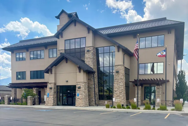 Exterior of the commercial building.
