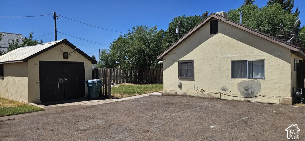 Storage shed and ADU.