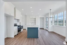 Sunny kitchen with room for dining